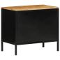 Preview: Nachttische 2 Stk 50x30x45 cm Massivholz Raues Mango