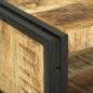 Preview: Couchtisch 120x50x38 cm Massivholz aus grobem Mango