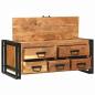 Preview: Couchtisch 90x50x38 cm Massivholz Akazie