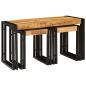 Preview: Nesting Tische 3 Teile Massiv Rauhes Holz Mango