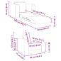 Preview: Boden-Sofa-Bett 2-in-1 Weinrot 98x71x83 cm Samt