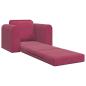 Preview: Boden-Sofa-Bett 2-in-1 Weinrot 98x71x83 cm Samt