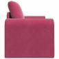Preview: Boden-Sofa-Bett 2-in-1 Weinrot 98x71x83 cm Samt