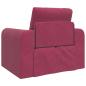 Preview: Boden-Sofa-Bett 2-in-1 Weinrot 98x71x83 cm Samt