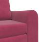 Preview: Boden-Sofa-Bett 2-in-1 Weinrot 98x71x83 cm Samt