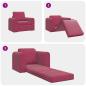 Preview: Boden-Sofa-Bett 2-in-1 Weinrot 98x71x83 cm Samt