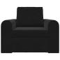Preview: Boden Schlafsofa 2-in-1 Schwarz 98x71x83 cm Velvet