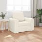Preview: ARDEBO.de - Boden Schlafsofa 2-in-1 Creme 98x71x83 cm Samt