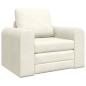 Preview: Boden Schlafsofa 2-in-1 Creme 98x71x83 cm Samt