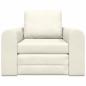 Preview: Boden Schlafsofa 2-in-1 Creme 98x71x83 cm Samt