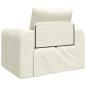Preview: Boden Schlafsofa 2-in-1 Creme 98x71x83 cm Samt