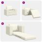 Preview: Boden Schlafsofa 2-in-1 Creme 98x71x83 cm Samt