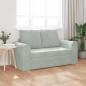 Preview: Boden Sofa Bett 2-in-1 Hellgrau 148x71x83 cm Velvet