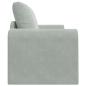 Preview: Boden Sofa Bett 2-in-1 Hellgrau 148x71x83 cm Velvet