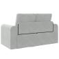 Preview: Boden Sofa Bett 2-in-1 Hellgrau 148x71x83 cm Velvet
