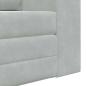 Preview: Boden Sofa Bett 2-in-1 Hellgrau 148x71x83 cm Velvet