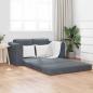 Preview: ARDEBO.de - Sofabett 2-in-1 Dunkelgrau 148x71x83 cm Velvet