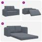 Preview: Sofabett 2-in-1 Dunkelgrau 148x71x83 cm Velvet