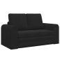 Preview: Boden Schlafsofa 2-in-1 Schwarz 148x71x83 cm Samt