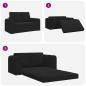 Preview: Boden Schlafsofa 2-in-1 Schwarz 148x71x83 cm Samt