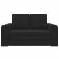 Preview: Boden Schlafsofa 2-in-1 Schwarz 148x71x83 cm Samt