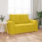 Preview: Boden-Sofa-Bett 2-in-1 Gelb 148x71x83 cm Velvet