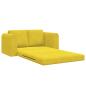 Preview: Boden-Sofa-Bett 2-in-1 Gelb 148x71x83 cm Velvet