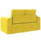 Preview: Boden-Sofa-Bett 2-in-1 Gelb 148x71x83 cm Velvet