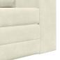 Preview: ARDEBO.de - Boden Schlafsofa 2-in-1 Creme 148x71x83 cm Samt