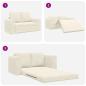 Preview: Boden Schlafsofa 2-in-1 Creme 148x71x83 cm Samt