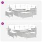 Preview: Gartensofa-set 8 pcs Schwarz Poly-Rattan