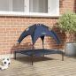 Preview: ARDEBO.de - erhöhtes Hundebett Marineblau Stoff, Metall 71 x 64 x 71 cm