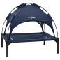 Preview: erhöhtes Hundebett Marineblau Stoff, Metall 71 x 64 x 71 cm