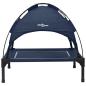 Preview: erhöhtes Hundebett Marineblau Stoff, Metall 71 x 64 x 71 cm