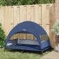 Preview: Erhöhtes Hundebett mit abnehmbarem Dach Marineblau XL Stahl