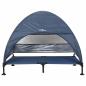 Preview: Erhöhtes Hundebett mit abnehmbarem Dach Marineblau XL Stahl