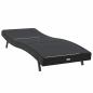 Preview: Schwarze Sonnenliege aus Poly Rattan und Textilene von