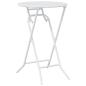 Preview: 3-teiliges Klapp-Bistro-Set Weiß Stahl