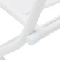 Preview: 3-teiliges Faltbares Bistro Set Weiß Stahl