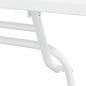 Preview: 3-teiliges Faltbares Bistro Set Weiß Stahl
