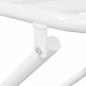 Preview: 3-teiliges Faltbares Bistro Set Weiß Stahl