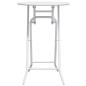 Preview: Gartentisch Weiß 50 x 50 x 72 cm Metall