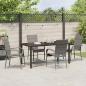 Preview: 5-teiliges Garten Essset Grau Poly-Rattan