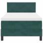 Preview: Boxspringbett mit Matratze Dunkelgrün 90x200 cm Samt