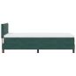 Preview: Boxspringbett mit Matratze Dunkelgrün 90x200 cm Samt