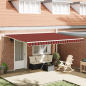 Preview: manuelle einziehbare Markise Orange und Braun 450x350 cm