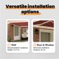 Preview: manuelle einziehbare Markise Orange und Braun 450x350 cm