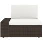 Preview: 4-tlg. Garten-Lounge-Set Poly Rattan Braun