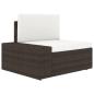 Preview: 4-tlg. Garten-Lounge-Set Poly Rattan Braun