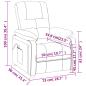 Preview: Massagesessel Creme Stoff